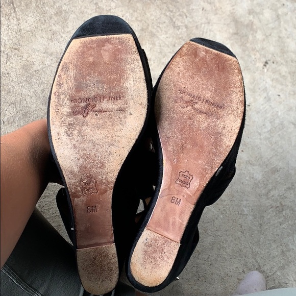 Donald Pliner Strappy Suede Wedges - Picture 6 of 6